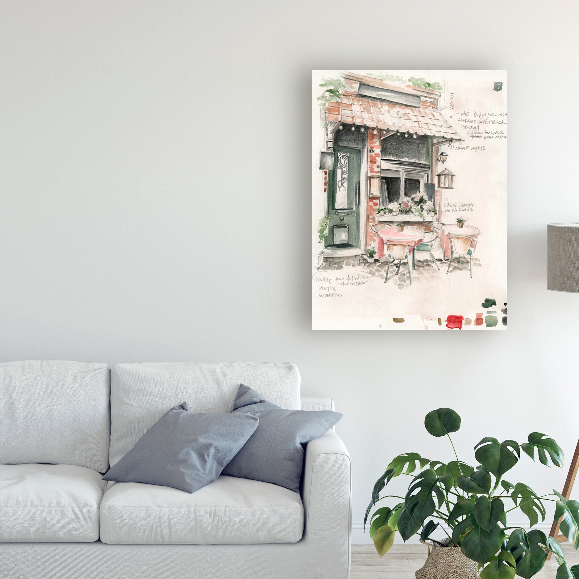 Trademark Fine Art 'UA CH Cafe Study II' Canvas Art by Jennifer Paxton Parker