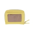 thumbnail image 2 of Julia Buxton Women's Pebble Vegan Leather Wizard Wallet, Anise Yellow, 2 of 3