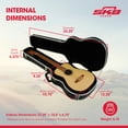 thumbnail image 3 of SKB cases Hardshell Guitar Travel Case for Baby Taylor or Martin LX Models, Black, 3 of 9