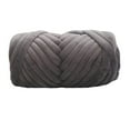 thumbnail image 2 of Hilo grueso de de 0,5 kg para hacer alfombras tejidas con brazos, hilo tubular Jumbo de ganchillo DIY lavable suave para manta, cojín, cama , Gris oscuro Hugo Hilo grueso de terciopelo, 2 of 10