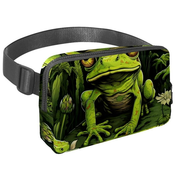 Frog Lightweight Adjustable Fanny Bag Waist Packs Cross Body Bag Unisex with Extension Strap