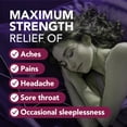 thumbnail image 2 of Equate Pain Relief PM Liquid Acetaminophen, Midnight Cherry Flavor, Nighttime Pain Reliever + Sleep Aid, 12 OZ, 2 of 9