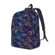 thumbnail image 1 of Balery Cute Line Fish Mochila Clásica Impresa Básica para Viaje, Mochila Escolar Resistente al Agua, Mochila de Lona con Correas Ajustables-Small, 1 of 5