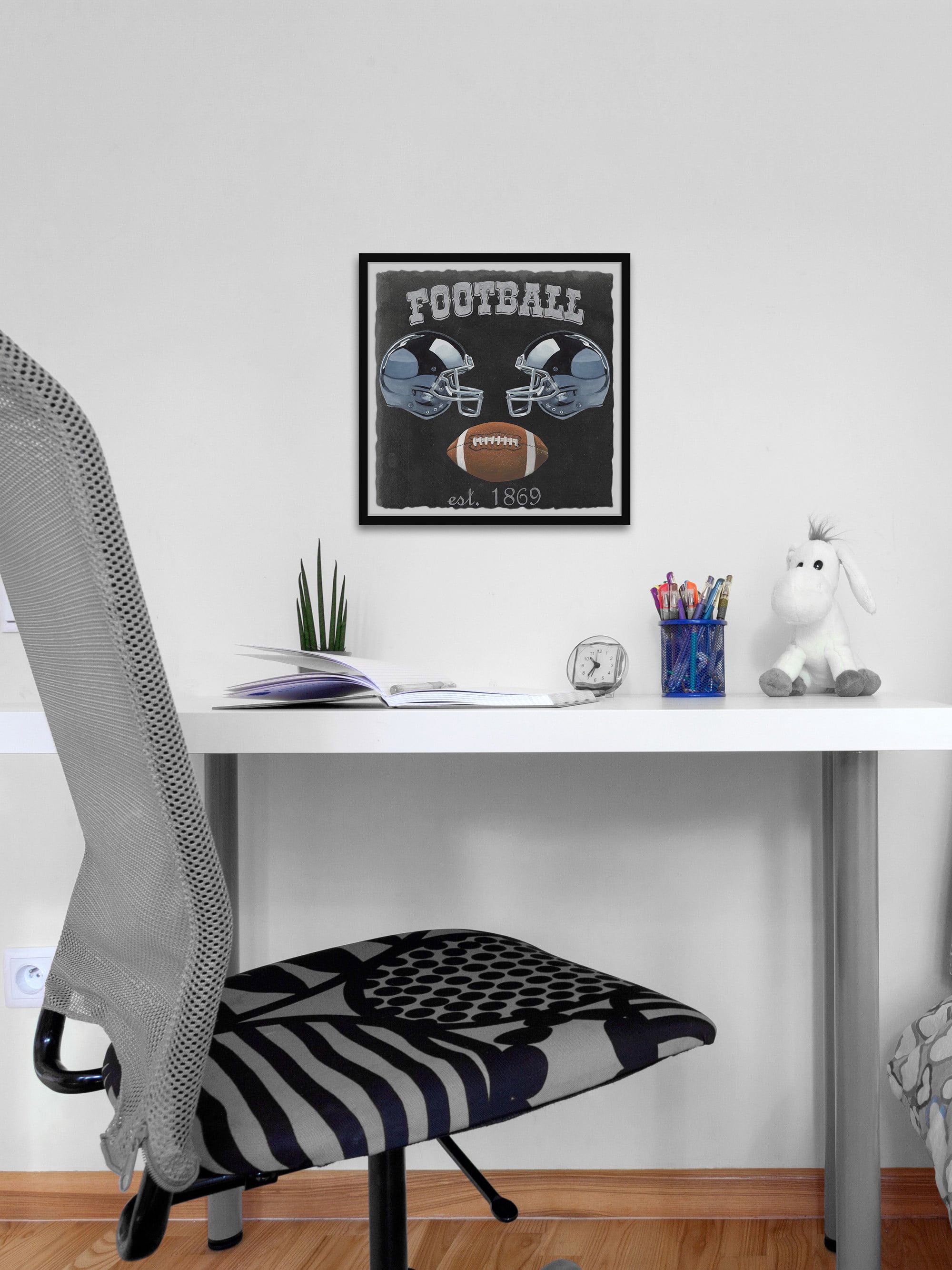 Marmont Hill Football Poster Framed Wall Art