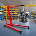 thumbnail image 4 of Zhuotong 2 Ton (4400 LBS) Hydraulic Engine Hoist, Foldable Shop Crane with 24in Extendable Boom & 360° Steel Casters, Heavy-Duty Engine Lift for Garage, Workshop & Auto Repair, 4 of 8