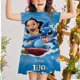 thumbnail image 1 of Niñas verano bohemio Disneyland Stitch princesa vestido de mujer playa sol falda niñas diario Casual Wear7T Gao Jinjia LED, 1 of 2