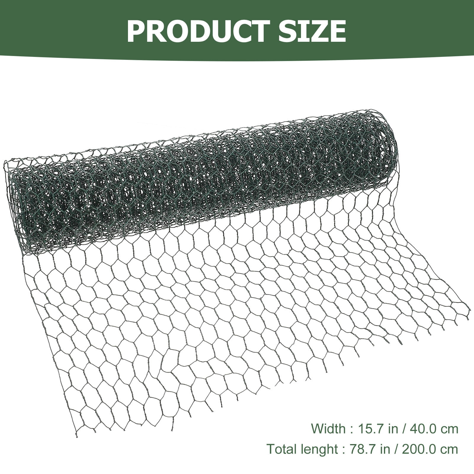 Tineasur Green Coated Galvanized Hexagonal Netting for Garden Fencing and Crafting Works