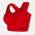 thumbnail image 1 of Wirefree Sports Bra for Plus Size Women, Full Coverage with Side Support & Back Smoothing Design, High Impact Support for Running, Gym & Yoga. Red 34, 1 of 3