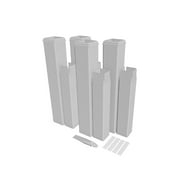 Vita 5"L x 5"W x 24"H Vinyl Pergola Post Extension Kit, 4pk, White,VA80350
