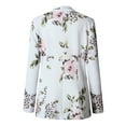 thumbnail image 1 of Veste Bomber Rétro à Fleurs avec Fermeture Éclair pour Femmes, Manteau Décontracté TG, 1 of 9