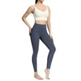 thumbnail image 6 of WLJ Women Solid Color Stretchy High Waist Hidden Pocket Yoga Pants, 6 of 6