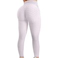 thumbnail image 3 of Pantalones de yoga de cintura alta para mujer Control de barriga Adelgazante Leggings texturizados para correr Entrenamiento Ruched Butt Lift Pants Xemadio WMZL-864-10, 3 of 4