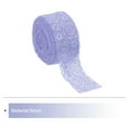 thumbnail image 3 of Unique Bargains Lace Trim 10 Yards 1.6 Inch Flower Elastic Lace Ribbons for Package Decoration Wedding Headbands Light Purple, 3 of 5