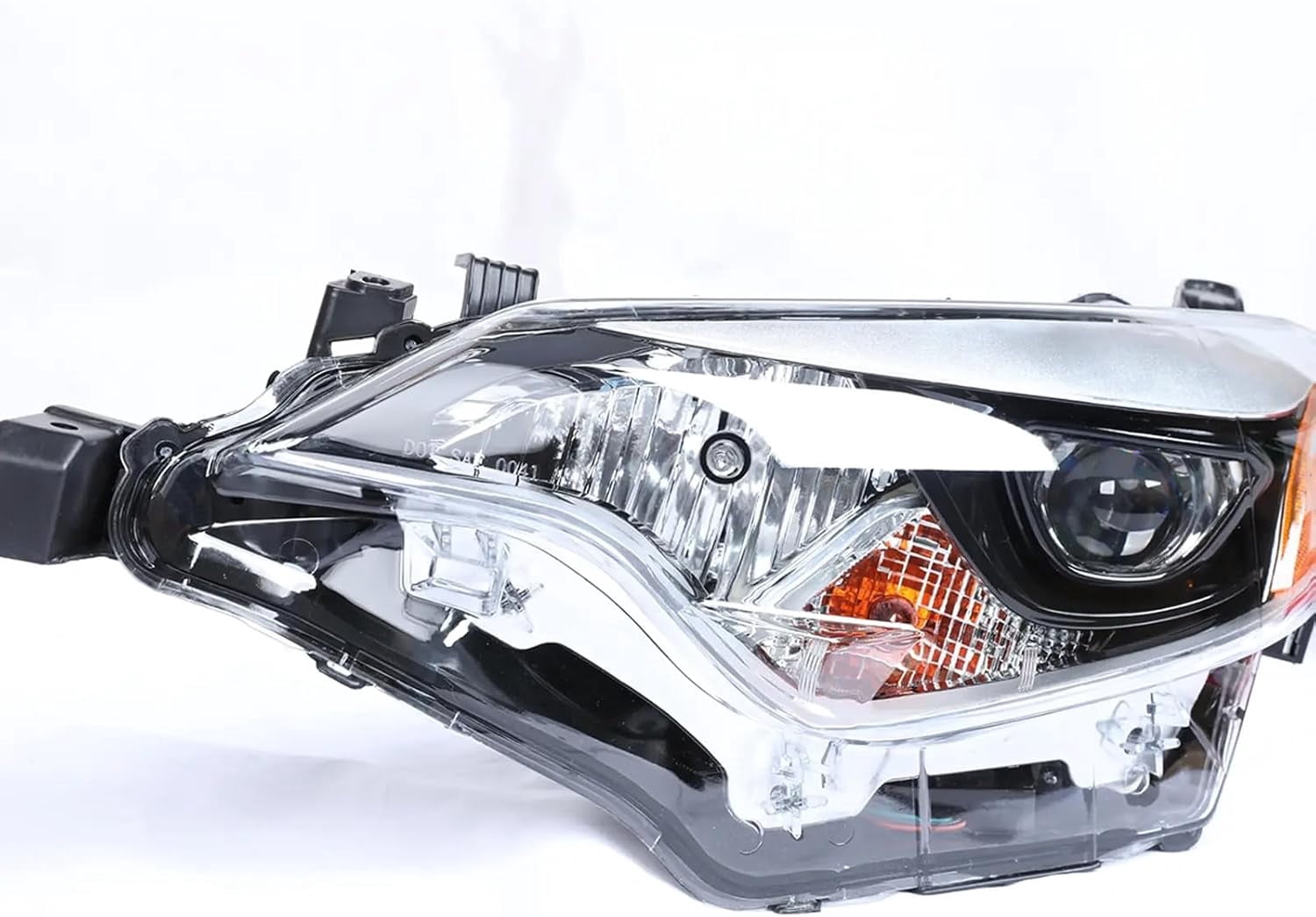 HOUGEET Headlights Assembly Fit for 2014 2015 2016 Toyota Corolla Base/CE/C/LE Eco/LE/L/S Plus/S/Special Edition Sedan 4-Door Headlamps Clear Lens (Driver Side)