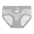 thumbnail image 1 of Gibobby Ropa interior de encaje sexy Calzoncillos de malla de color de cintura de talla grande para mujer Bragas de ropa interior de de algodón(Gris,XL), 1 of 4