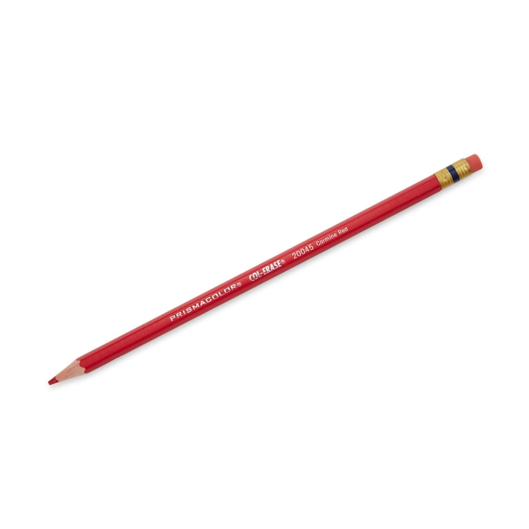 Prismacolor Col-Erase Erasable Colored Pencils, Carmine Red, 12 photo 3