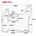 thumbnail image 5 of LOOKSEVEN 8 Hole Mini Humbucker Style Guitar Pickguard Scratch Plate For Fender Telecaster-Mint Green, 5 of 5