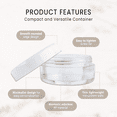 thumbnail image 2 of 5G/5ML Plastic Clear Cosmetic Sample Jars with White Lids, 2 of 9