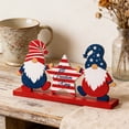 thumbnail image 5 of Nkmbld 4th of July Wooden Table Decor Patriotic Wood Sign Tabletop Centerpiece for Independence Day Office Desk Home Kitchen Tiered Tray Decor Shelves, 5 of 8