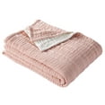 thumbnail image 2 of Better Homes & Gardens Luxury Gauze Reversable Cotton Polyester Bed Blanket, Antique Blush, Full/Queen, 2 of 4