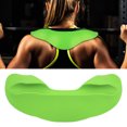 thumbnail image 5 of 3 colores Levantamiento de pesas suave Almohadilla para el cuello y el hombro Protector de soporte Barra con pesas Estera para ejercicios (verde), 5 of 5
