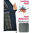 thumbnail image 2 of Little Donkey Andy Women's Heat Reflective Winter Warm Jackets with Hooded Water Resistant Windbreaker for Ski Snow Coat Dark Blue XS, 2 of 7