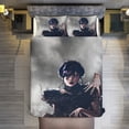 thumbnail image 3 of Wednesday Addams Housse de Couette, Ensemble de Literie 3 Pcs Impression Double Face Housse de Couette Décorative, 3 of 5