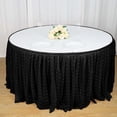 thumbnail image 5 of Efavormart Black Dual Layer Lace Polyester Table Skirt for Kitchen Dining Catering Wedding Birthday Party Decorations Events 14FT, 5 of 11
