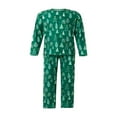 thumbnail image 2 of Family Matching Clothes Christmas Sleepwear  Tree Print Tops Trousers Baby Romper Pajamas Set, 2 of 7
