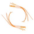 thumbnail image 2 of LOVIVER 10 Pcs Connecteurs de Ligne de Pêche Tressés Orange Capacité 30 lb, 2 of 8