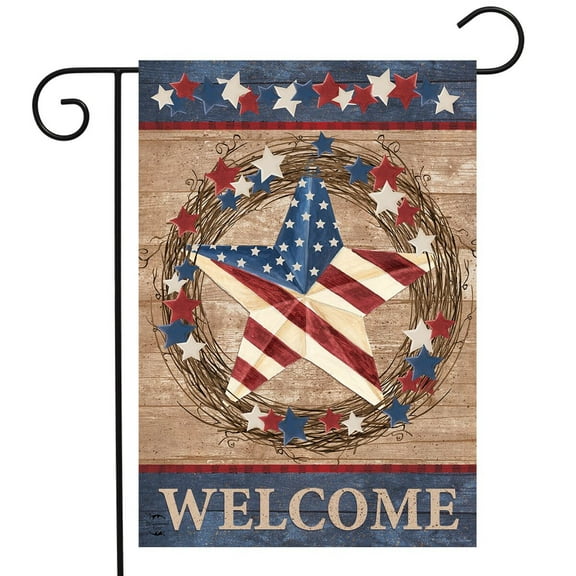 Briarwood Lane Americana Barnstar Patriotic Garden Flag