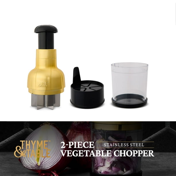 Thyme & Table Veggie Chopper with Stainless Steel Blade - Walmart