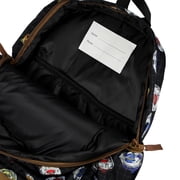 BeybladeX Backpack Allover Beyblade Spinner Grid Design 16 Bag with Adjustable Straps