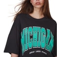thumbnail image 4 of Ambar Women's Michigan Printed Short Sleeve Tshirt, Anthracite,M - US, 4 of 4