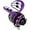 Purple, variant on Wuqi Hanging Solar Bee Lights, Bee Solar Lights Outdoor Garden, Outdoor Solar Lights Hanging Bee with Bouncy Springs for Garden, Backyard, Balcony