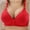 Red#1, variant on Spring Saving GaThRRgYP Womens Bras,Woman's Solid Color Comfortable Hollow Out Perspective Bra Underwear No Rims
