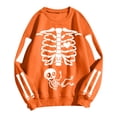 thumbnail image 4 of SIYUDAN Halloween Sweatshirts for Women Halloween Graphic Pumpkin Sweatshirts Long Sleeve Crewneck Yellow Sweat Shirt Halloween Thankgiving Outfit S, 4 of 4