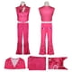 thumbnail image 5 of 3 uds. Traje rosa para niñas, estilo Retro, estampado de estrellas, traje de fiesta de un solo pecho FLhrweasw Nuevo, 5 of 9