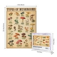 thumbnail image 4 of Types Of Mushrooms Poster, Vintage Mushroom Poster, French Mushroom Print, Botanical Print, Mushroom Art Home Decor, Types Of Mushroom,Jigsaw Puzzle 1000 Puzzle Pieces,Puzzle Enthusiasts, 4 of 7