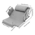 thumbnail image 2 of 50W 47.24*28.74in Electric Lifting Adjustable Bed Back Rest DC Motor Electric Auxiliary Backrest for Elderly Disabled Patients, 2 of 17