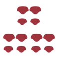thumbnail image 1 of kurtrusly Semelles Ajustables pour Talons Hauts, Bâton de Réparation de Talons Personnalisable, Rouge Vin, 3Set, 1 of 6