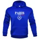 thumbnail image 3 of Sudadera con capucha deportiva informal para hombre, Jersey holgado de primavera y otoño con letras "PARIS" para parejas, estilo Hip-hop, Fitness y ocio, novedad de 2024, 3 of 5