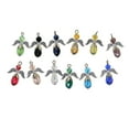 thumbnail image 1 of Colgantes de Cristal Facetado de Corazón de ángel Macarena 12 Piezas, 1 of 8