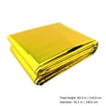 thumbnail image 5 of 3 Pcs Aluminum Foil Emergency Blanket Warm Space Blankets Outdoor Thermal Supplies, 5 of 6