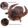 thumbnail image 2 of Peluca con cuernos para mascotas, disfraz para perros, tocado para mascotas, gorro con forma de cuerno para perros y gatos, tocado divertido para cosplay (L), 2 of 5