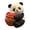 Red, variant on Desktop Ornament for Home Cute Panda Resin Desk Figurine for Living Room—Stylish Home for Birthday and Seasonal Display, 4.1x4 cm, Black