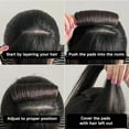 thumbnail image 5 of 3 Pcs Invisible Fluffy Hair Pad, Hair Bun Invisible False Hair Clip, Natural Hair Bump Clip for Volume, Diy Heighten Hair Party Styling, Fluffy Hair Pad for Women (Dark Brown), 5 of 6
