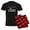 With Red Plaid Pant, variant on CafePress - Definition Of Drumline Men's Dark Pajamas - Men's Dark Loose Fit Cotton Pajama Set