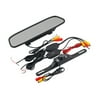 AGPtek 4.3" Inch TFT Car LCD Rear View Rear view DVD Mirror Monitor +Wireless Backup Camera