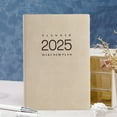 CheAAlet 2025 Daily Planner Notebook Brown Cover, 365Day Agenda for